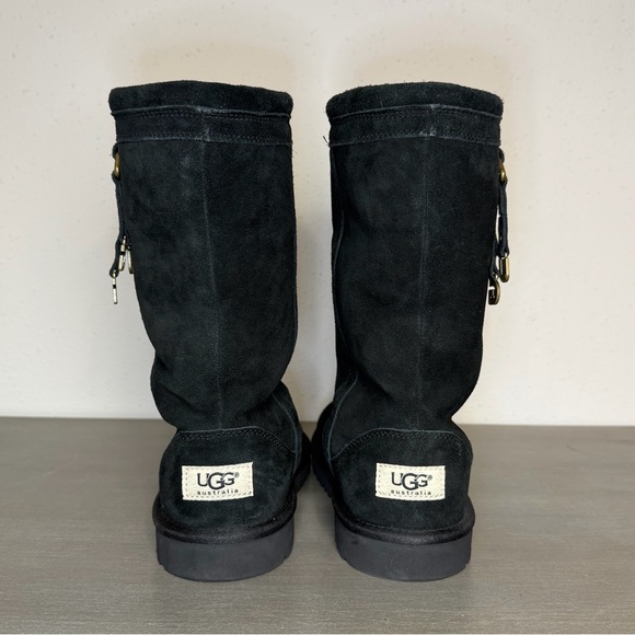 UGG Australia Larynn Charm Boots Suede Chestnut 1005396K Girls Size 5 - Picture 4 of 8